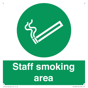 Staff smoking area